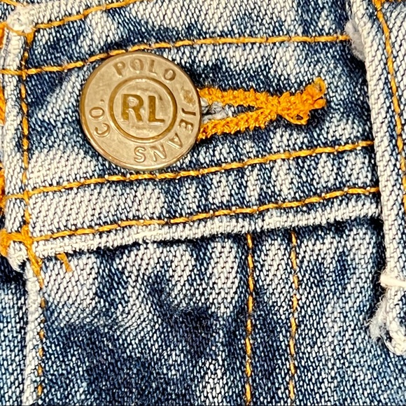 Ralph Lauren Polo Jeans Co. Flap Pocket Denim Fly Front Mini Skirt Size 8 - Picture 4 of 11
